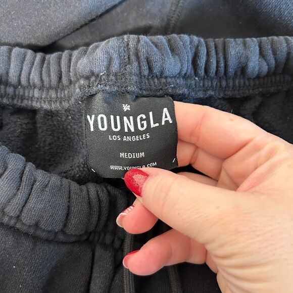 YoungLA The Immortal Joggers M STYLE #233 Black Pockets Cuffed Sweatpants - Picture 11 of 12